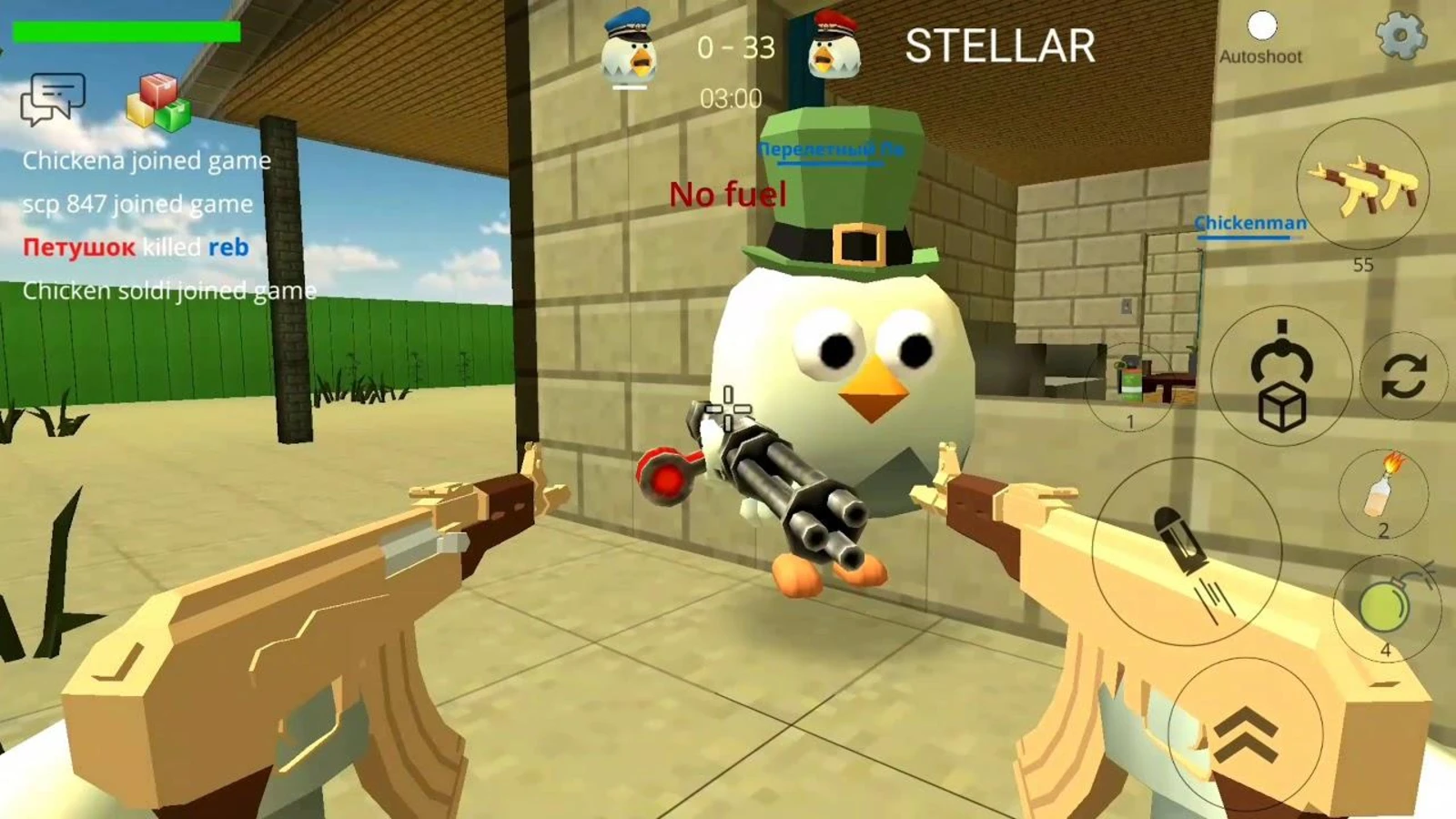 Chicken Gun бессмертие и спидхак