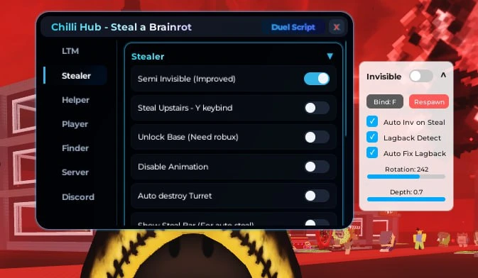 Мод-панель Steal a Brainrot